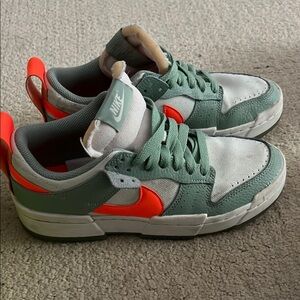 Nike Green and Orange Sneakers